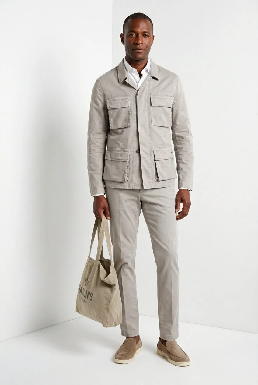 Mason's Flyshirt giubbotto overshirt basalto stretch