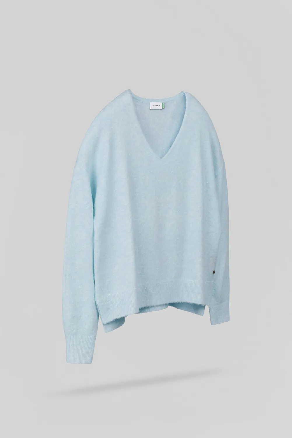 Teddy Smith P-Billie pull azzurro scollo V donna