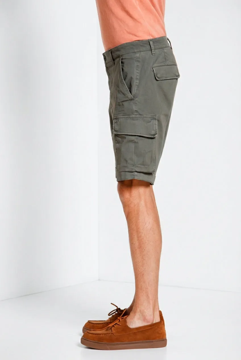 Mason’s Chile Bermuda Cargo Uomo Verde Militare Slim