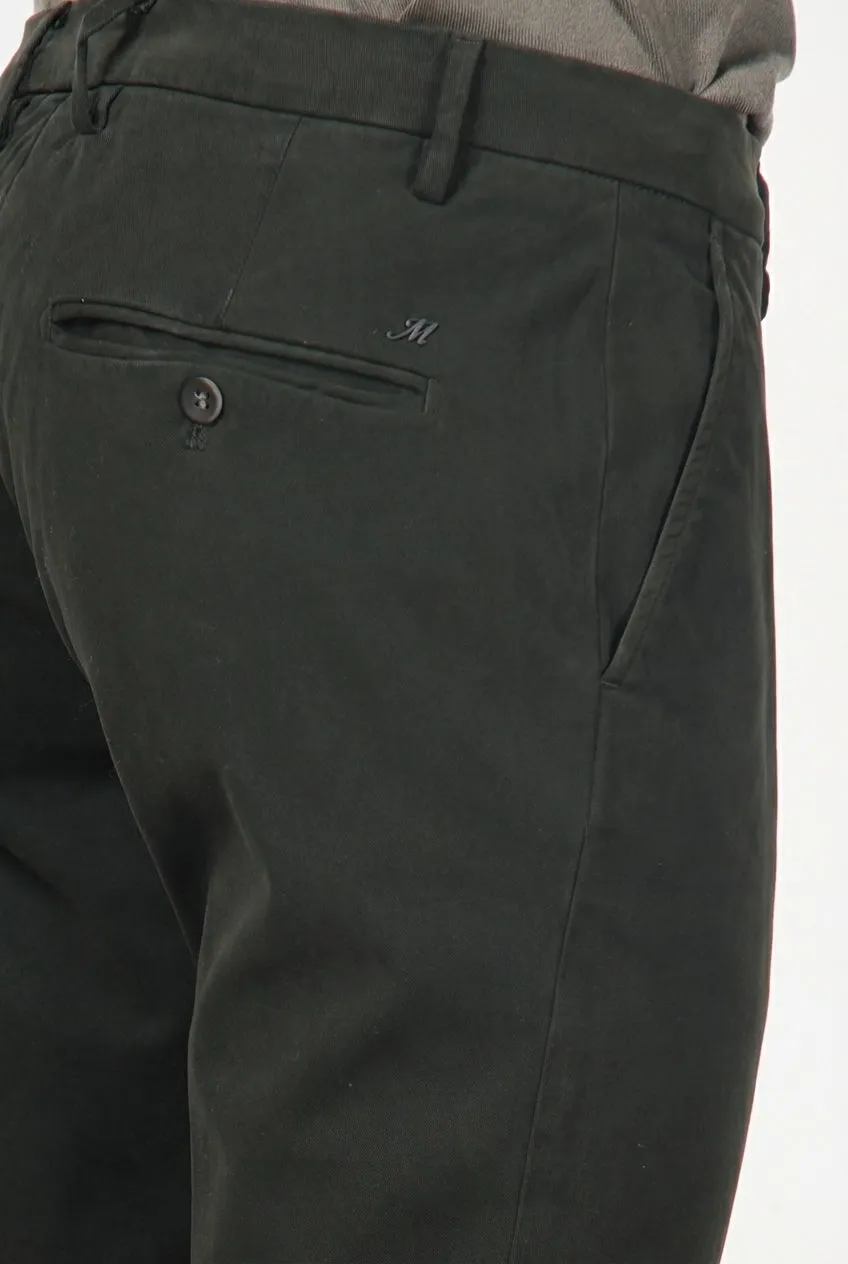 Mason's Milano chino uomo gabardina verde scuro extra slim