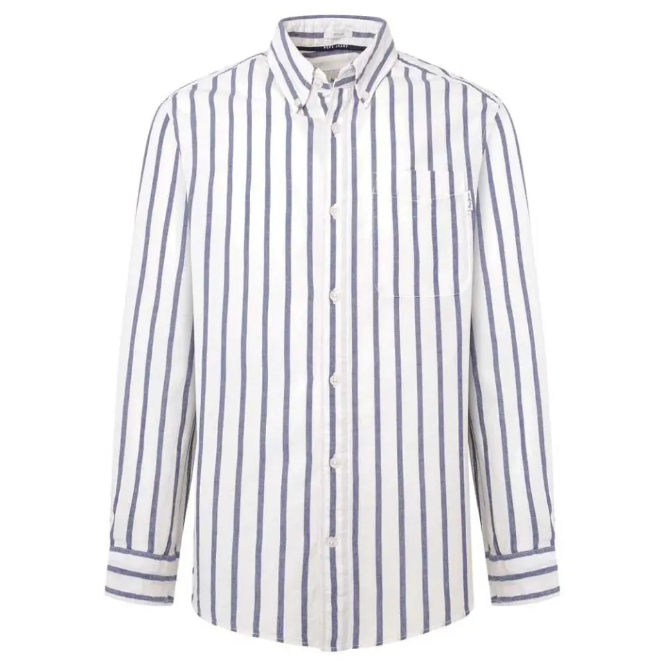 Pepe Jeans Mont camicia lino righe taglia M