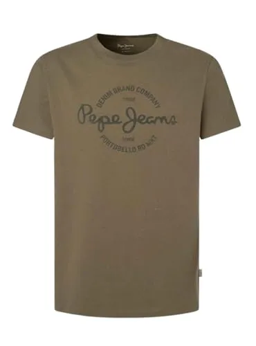 Pepe Jeans Craigton T-shirt uomo grigio melange logo petto