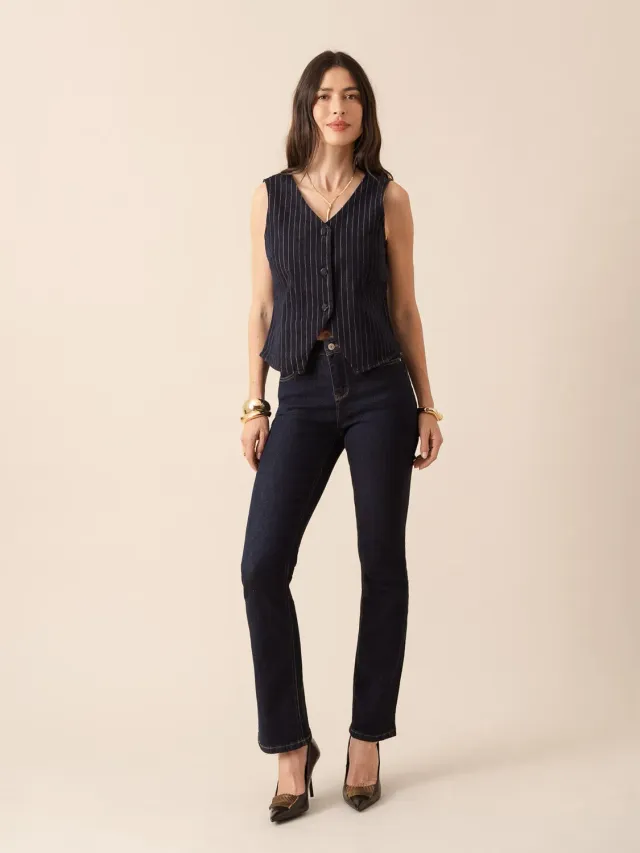 Oraije Bella jeans bootcut grezzo