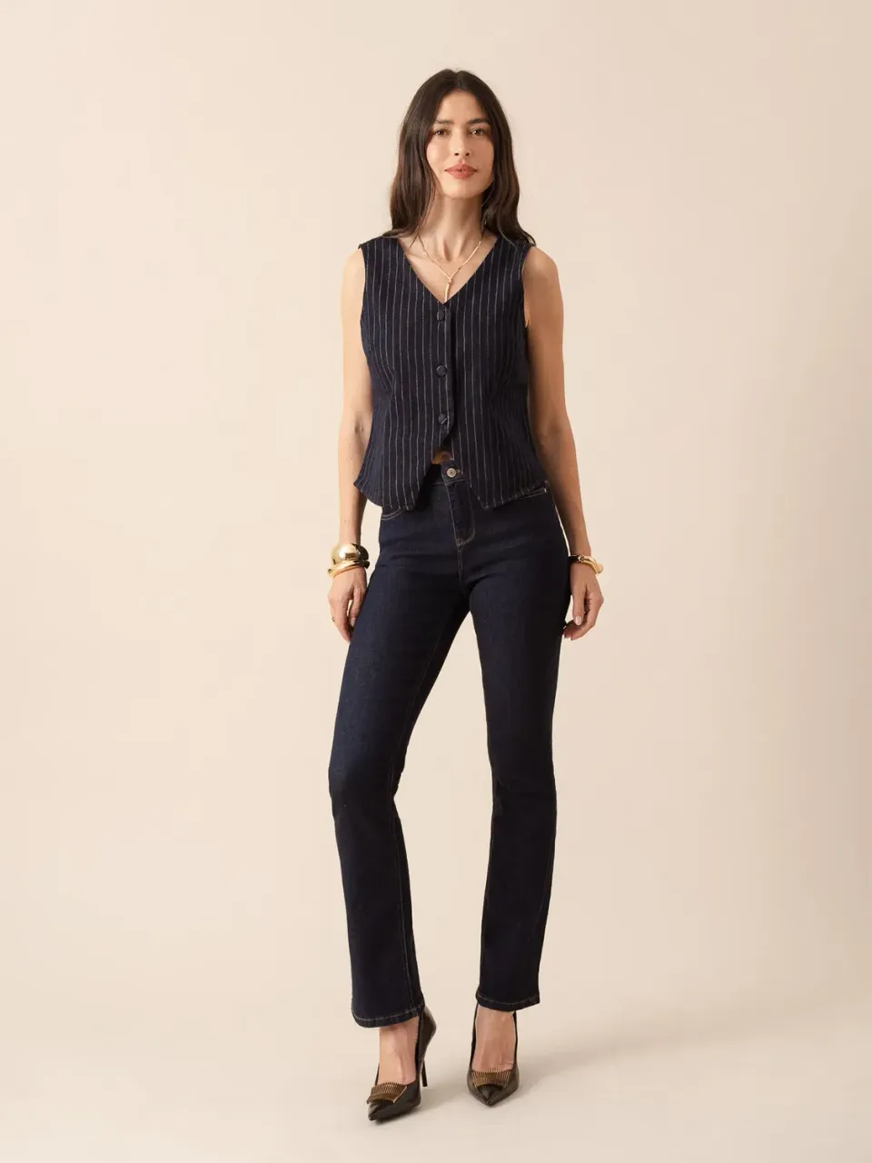 Oraije Bella jeans bootcut grezzo