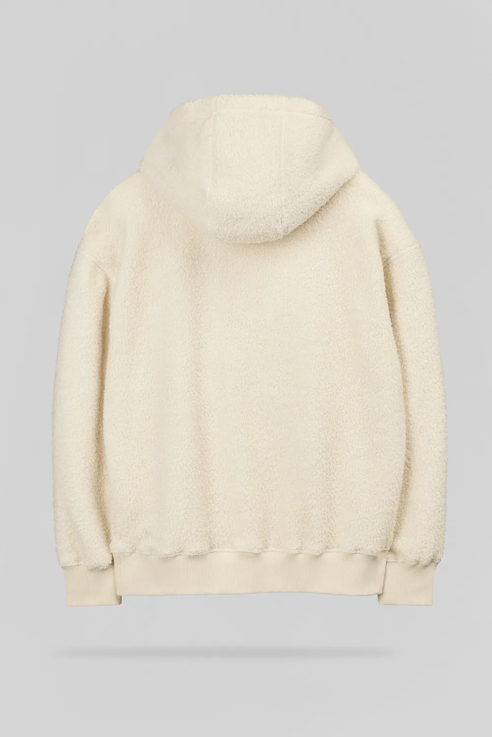 Teddy Smith S-Oft Hoody Jr Felpa Bambino Crema Sherpa