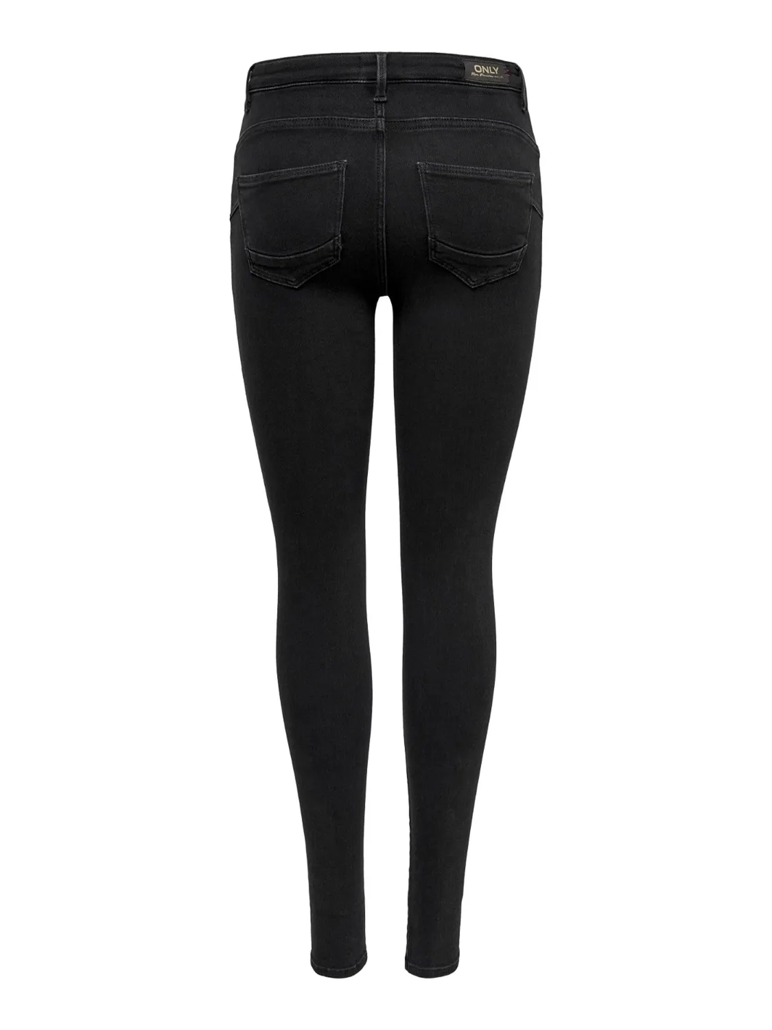 ONLY Onlpower Mid Push Up jeans donna L/32L nero