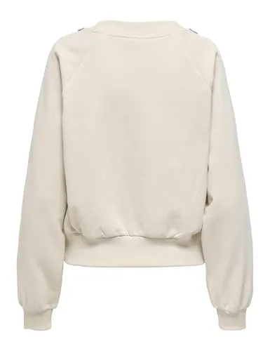 ONLY Onljett L/S O-Neck Box felpa donna M girocollo