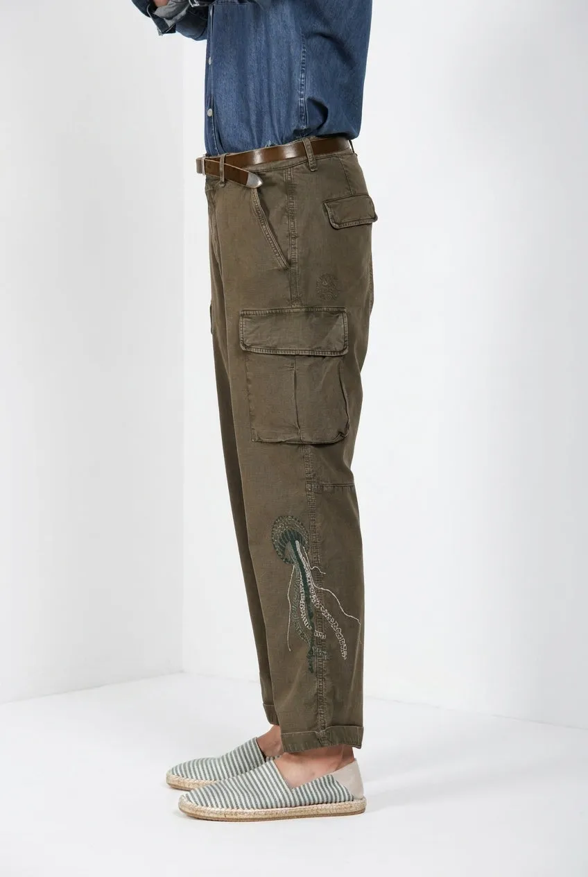 Mason's Chile M74 cargo uomo verde relaxed fit
