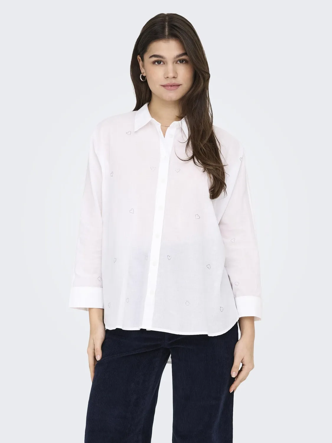 ONLY Lina Grace camicia ricamata donna taglia S