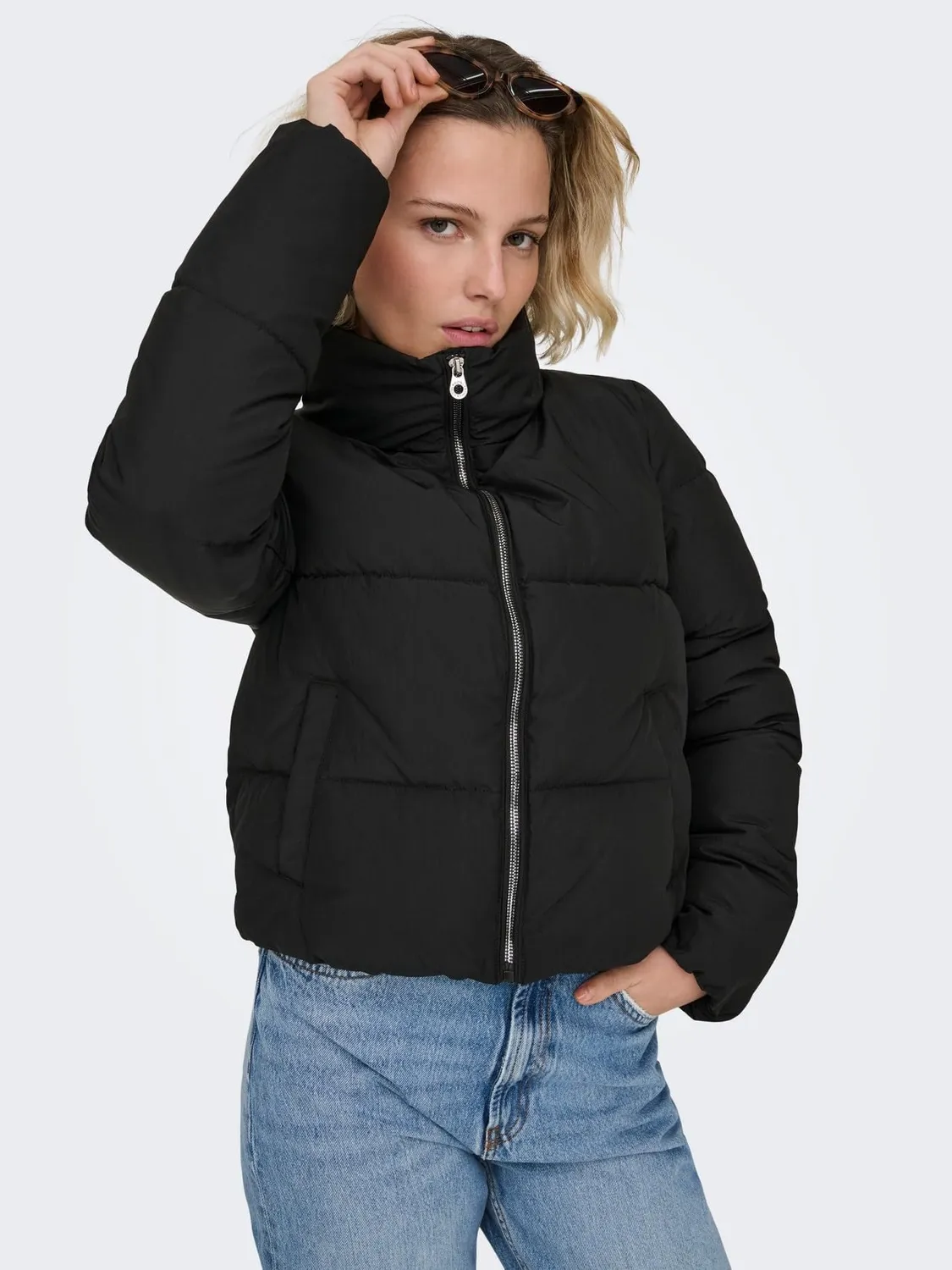 ONLY Onldolly Short Puffer giacca trapuntata nera