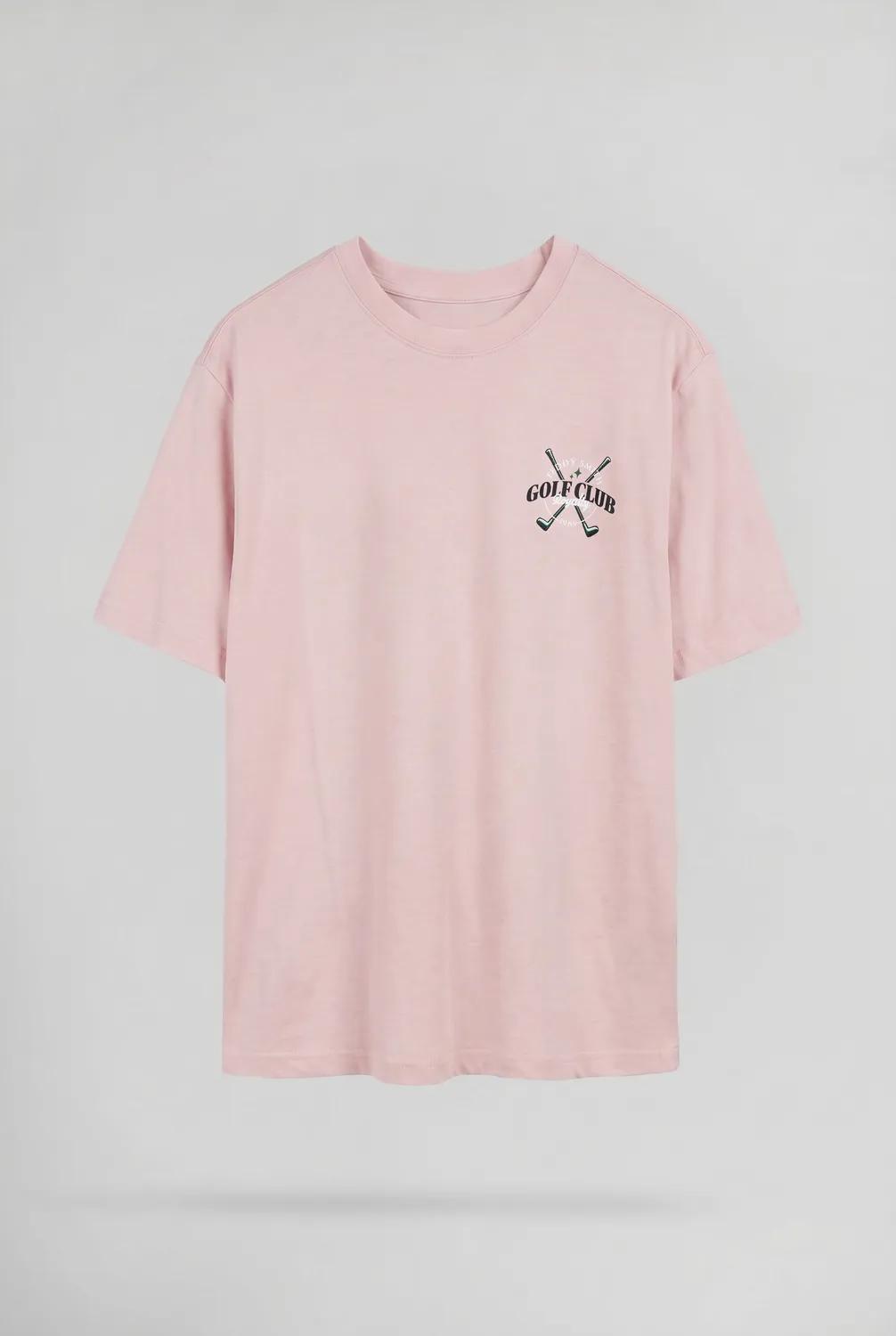 Teddy Smith T-Damien maglietta uomo rosa pastel ampia
