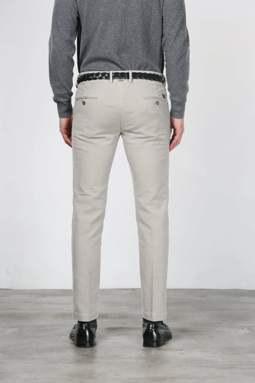 Mason's Torino chino uomo grigio velluto slim