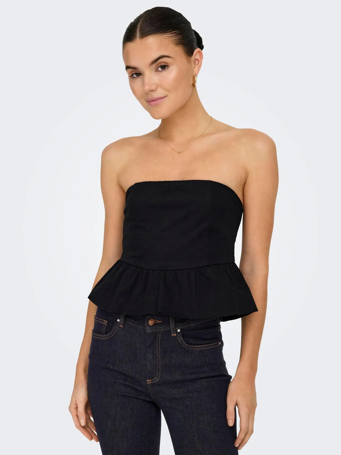 ONLY Lowa top a tubo donna nero
