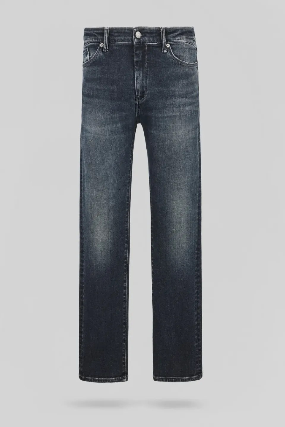 Teddy Smith Dylan Rock L32 Jeans Slim Grigio Blu Uomo
