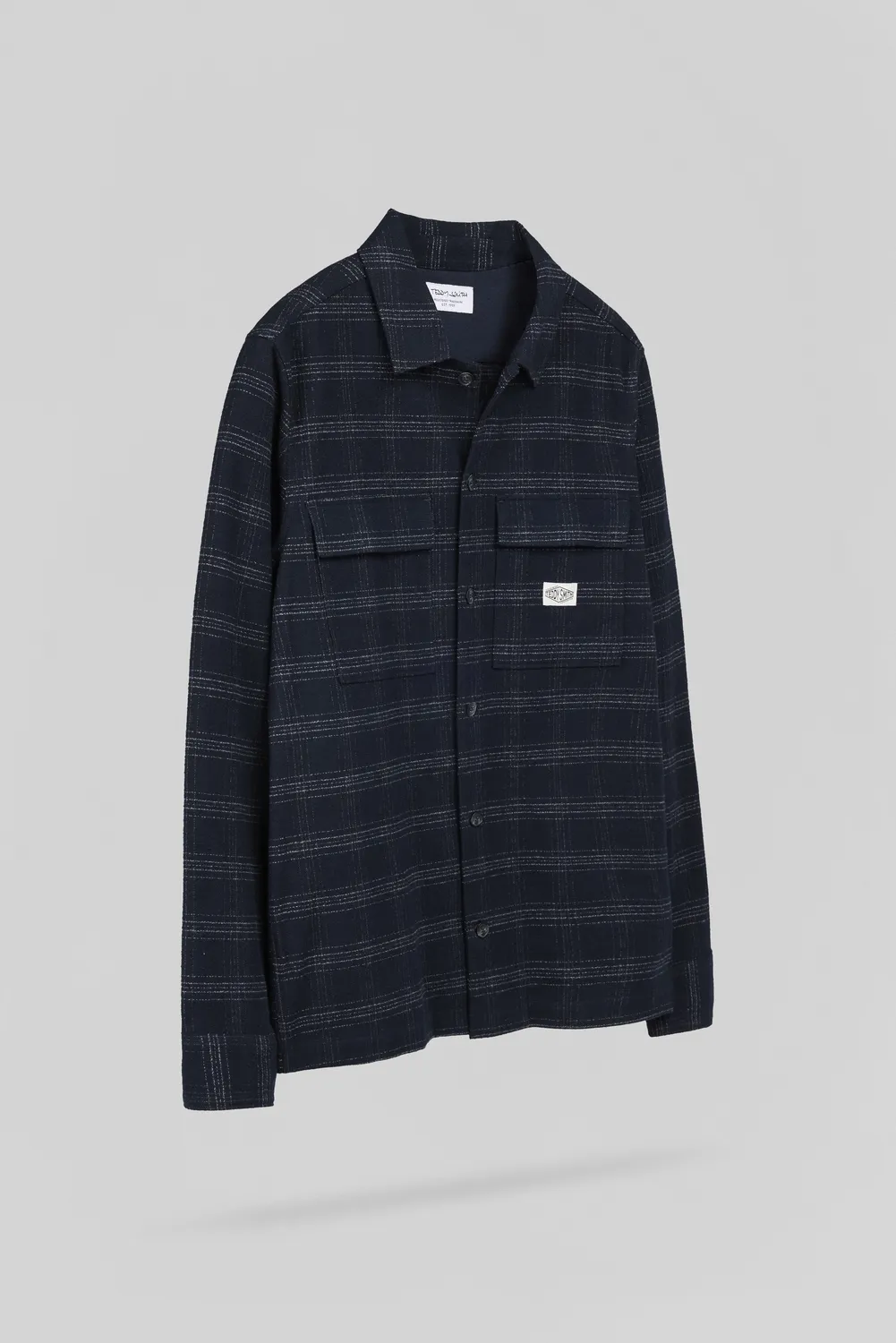 Teddy Smith C-Luis ML camicia quadri blu navy uomo