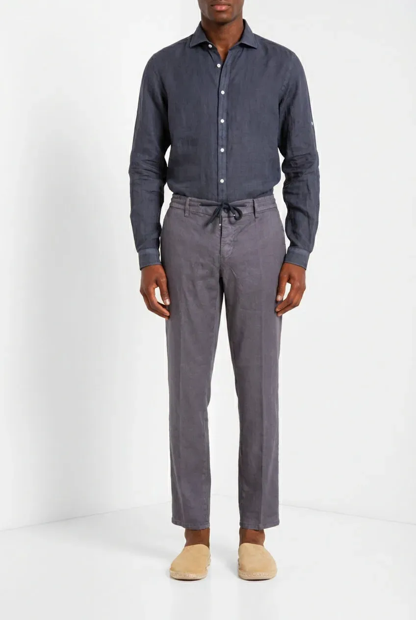 Mason's Milano Jogger pantalone chino carta da zucchero lino