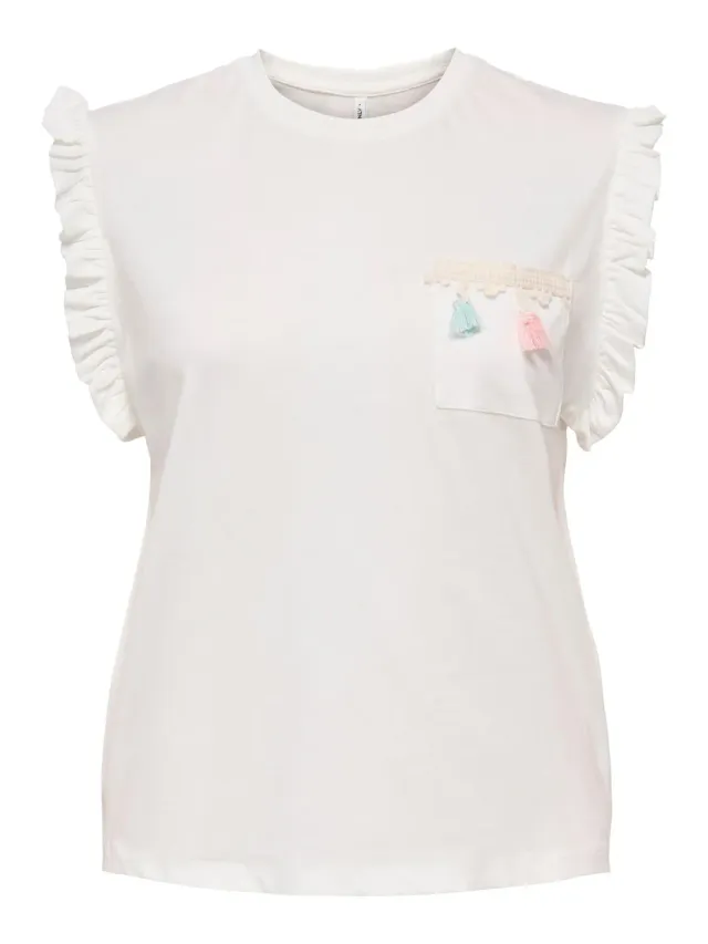 ONLY Onlfilippa Life top manica corta taglia S tasca