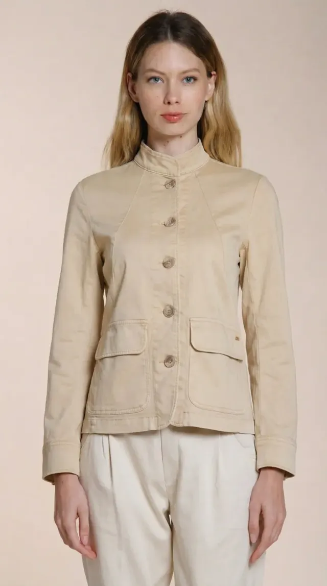 Mason's Karen New giacca donna beige in felpa stretch