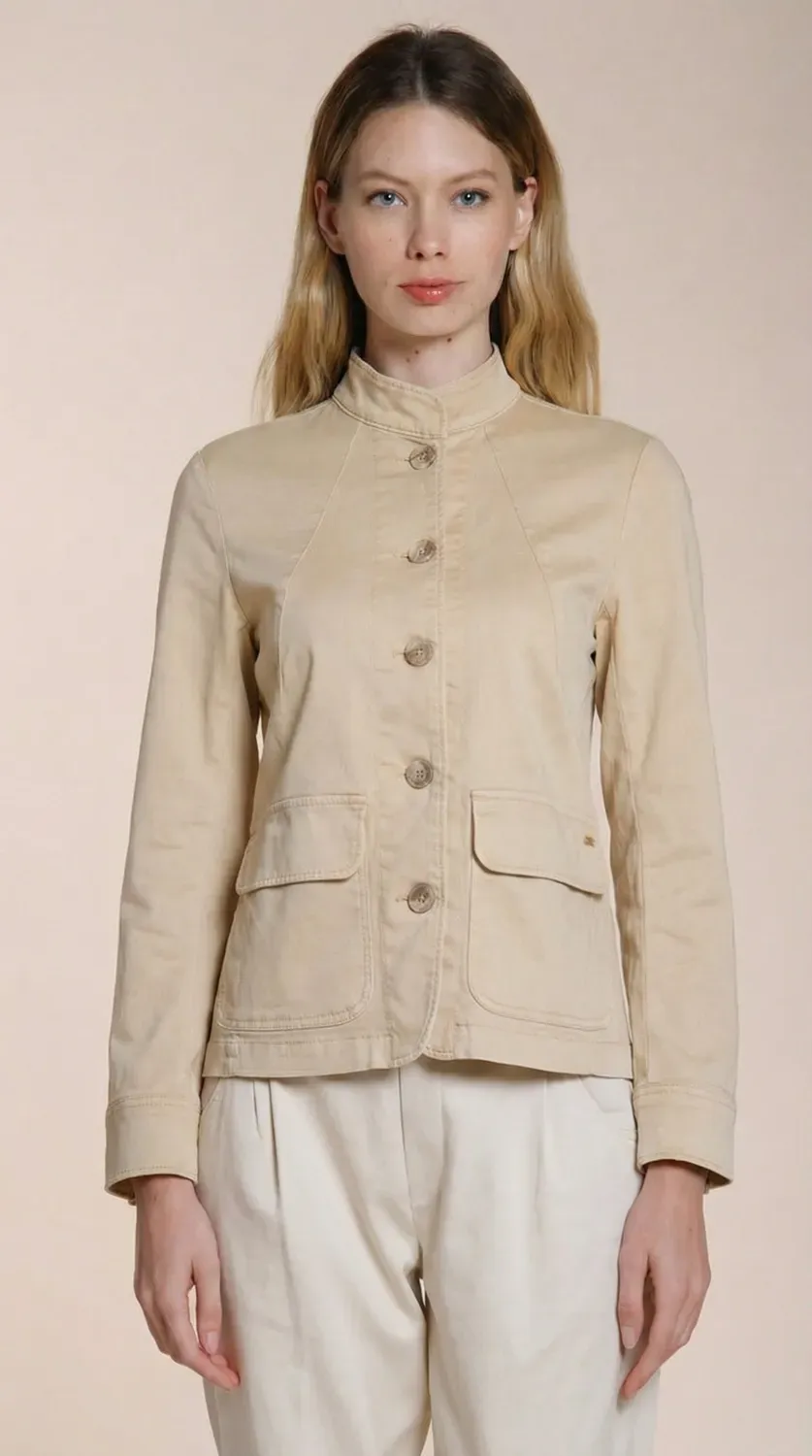 Mason's Karen New giacca donna beige in felpa stretch