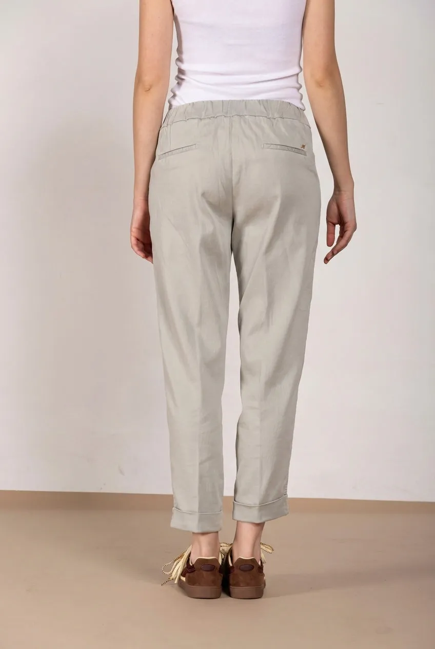 Mason's Easy Jogger pantalone chino donna celeste relaxed