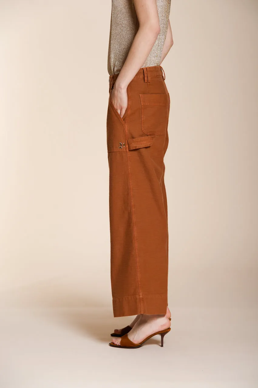 Mason's Dallas Wide cargo donna ruggine straight fit