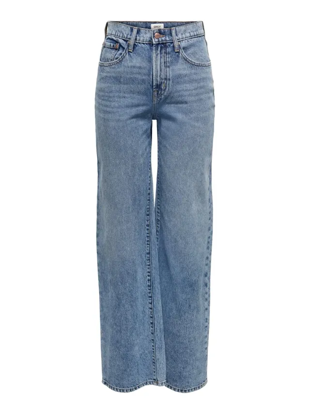 ONLY Onlhope Wide Leg jeans donna vita alta