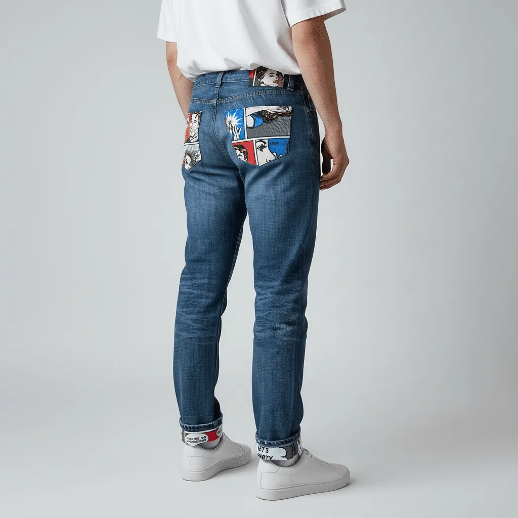 Levi’s Vintage Fumetti jeans tessuto vignette