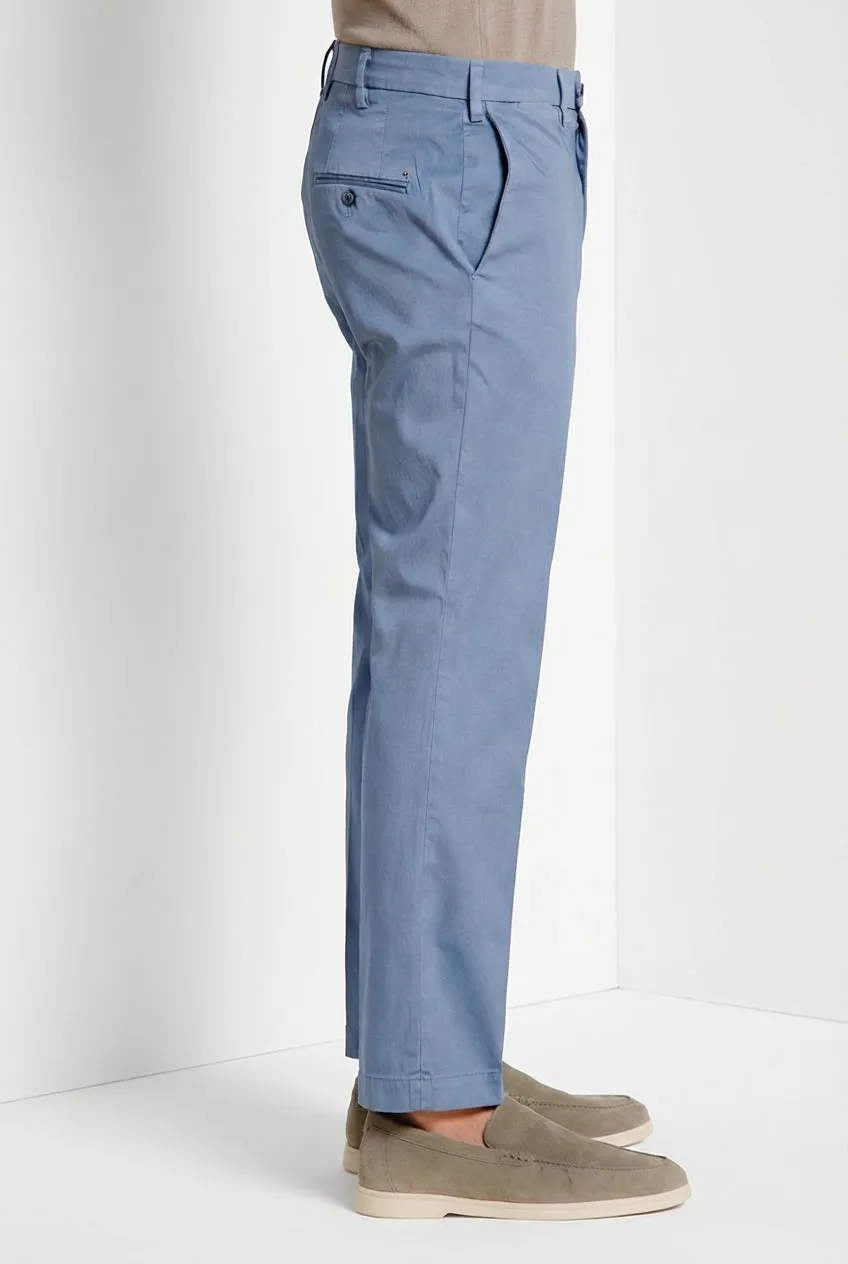 Mason's New York chino uomo celeste regular fit
