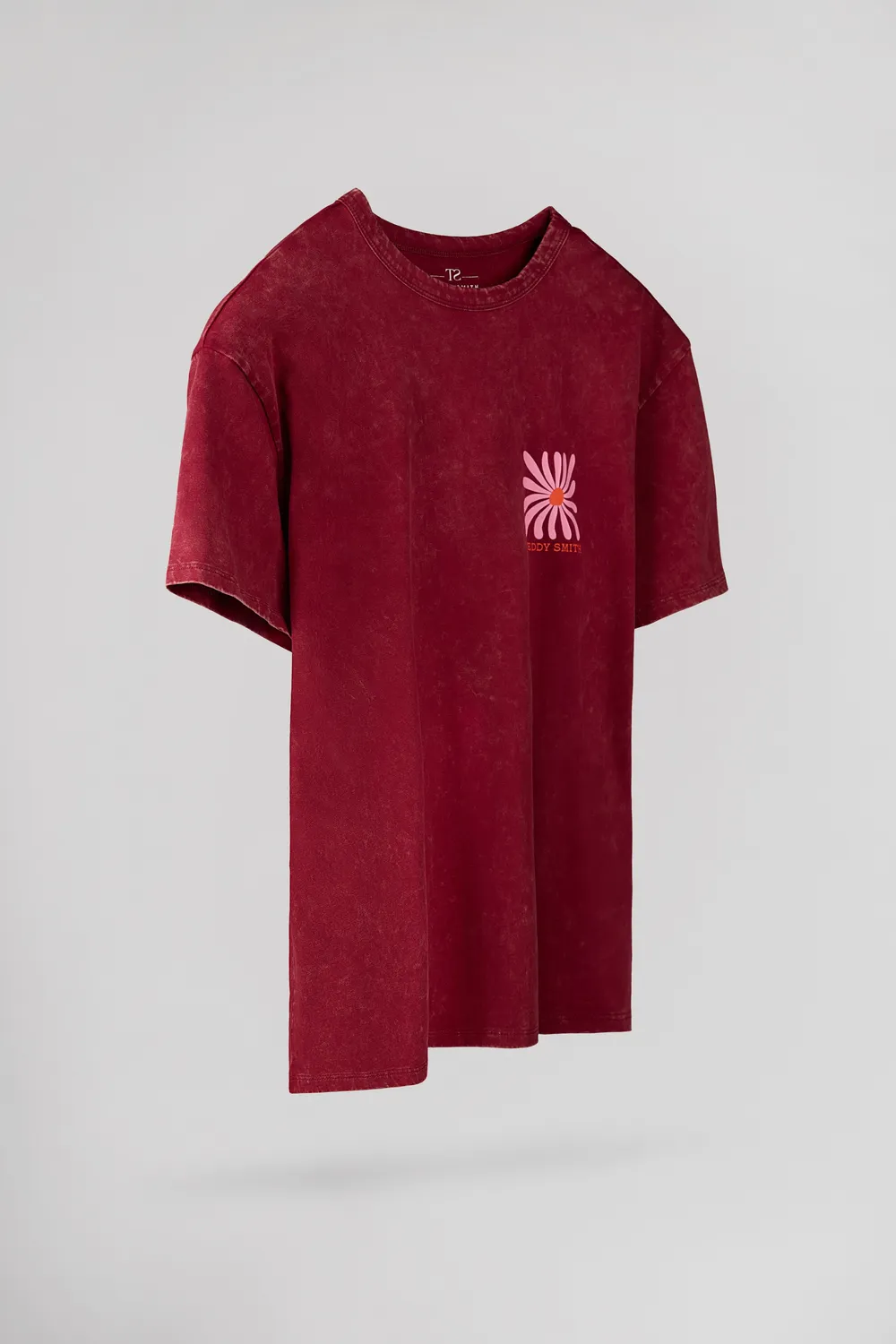 Teddy Smith T-Florali MC Grenat T-Shirt Donna Granata