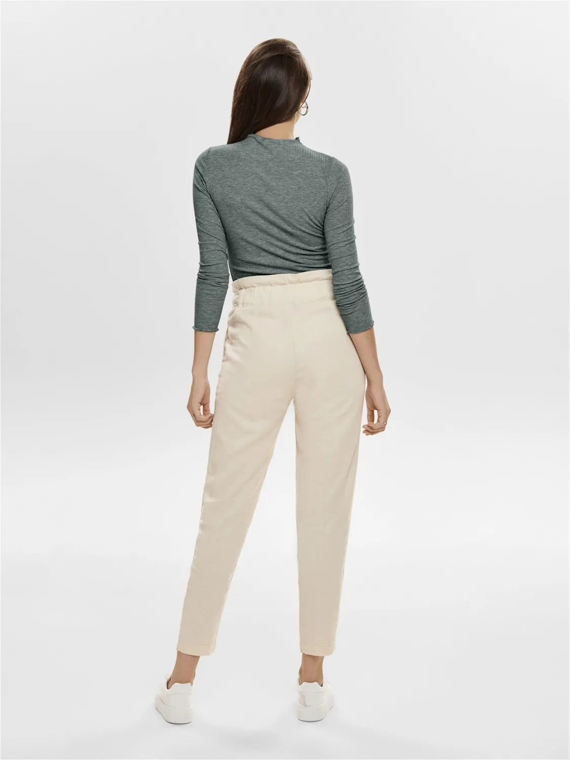 ONLY Onlemma top donna maniche lunghe scollo alto