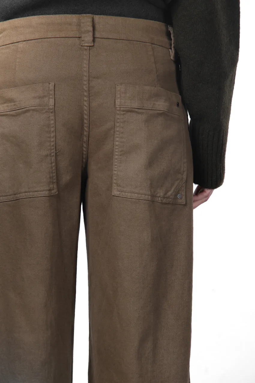 Mason's New York Palazzo pantalone chino tortora wide leg