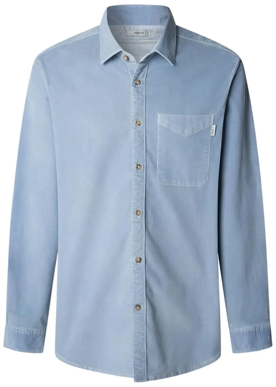 Pepe Jeans Clayton camicia uomo blu regular fit cotone