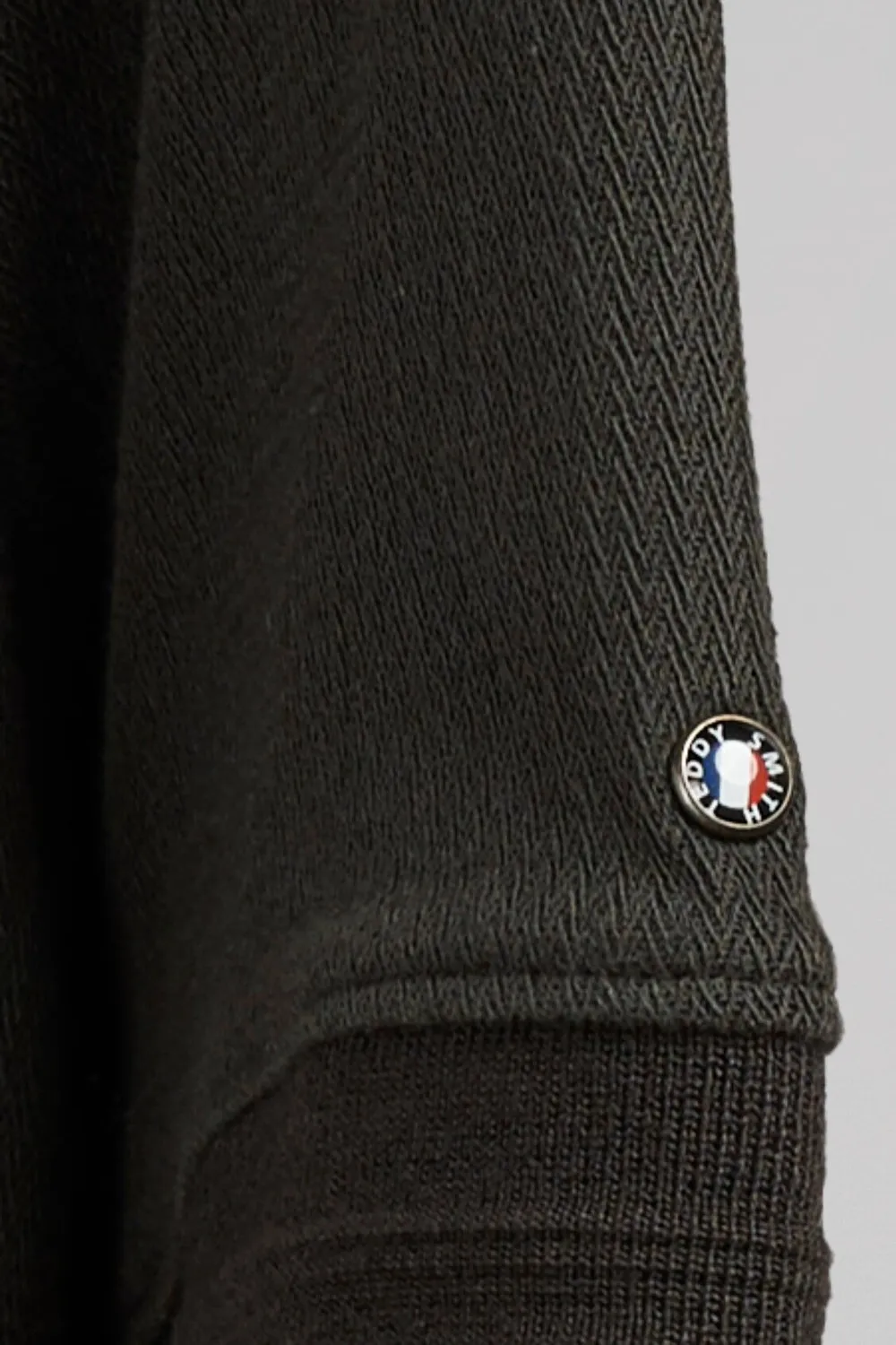 Teddy Smith P-Wesley MC polo uomo kaki scuro cotone