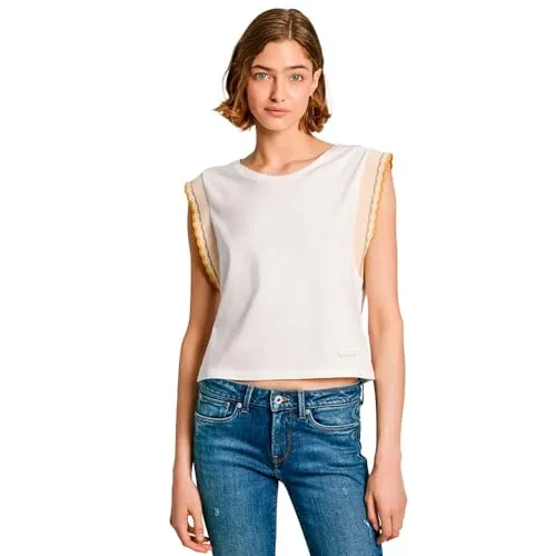 Pepe Jeans Edma T-Shirt Donna XS con Lurex