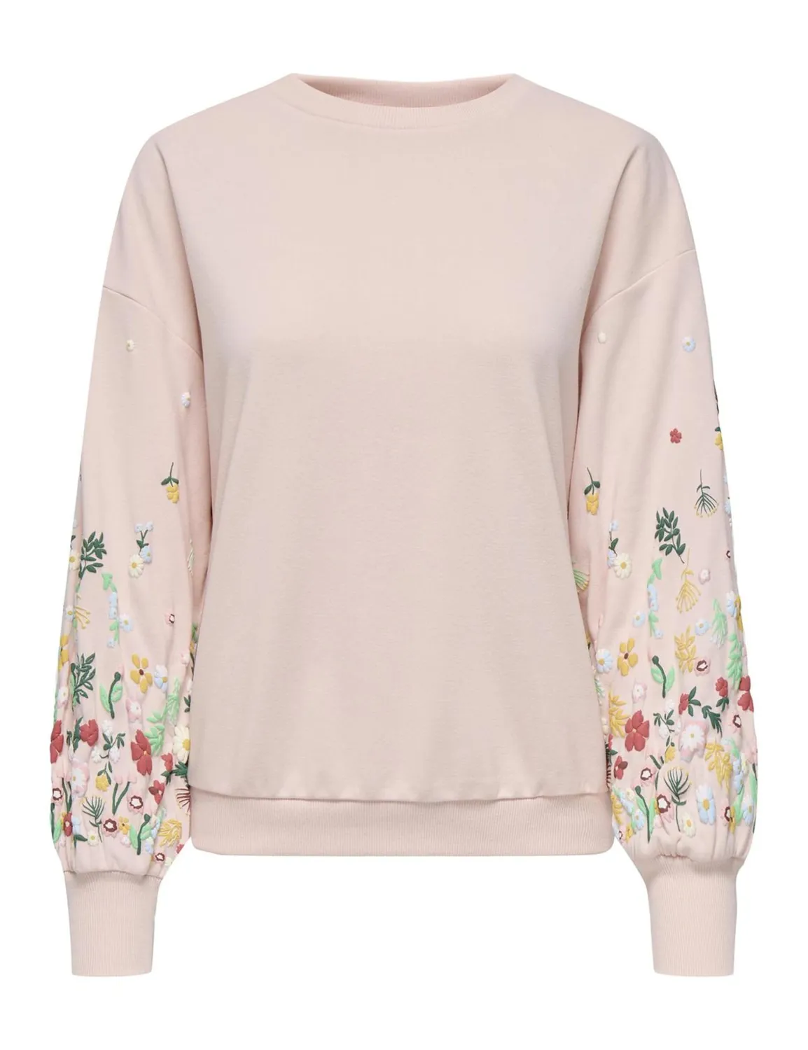 Only Onlbrooke felpa donna girocollo cloud dancer