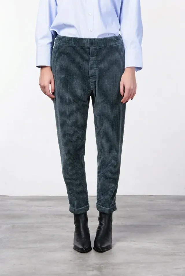 Mason's Malibu Jogger City Chino Verde Velluto Relaxed