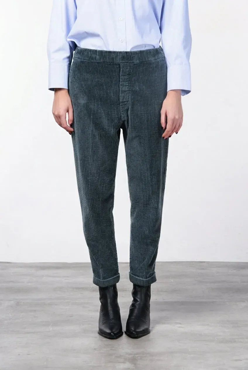 Mason's Malibu Jogger City Chino Verde Velluto Relaxed