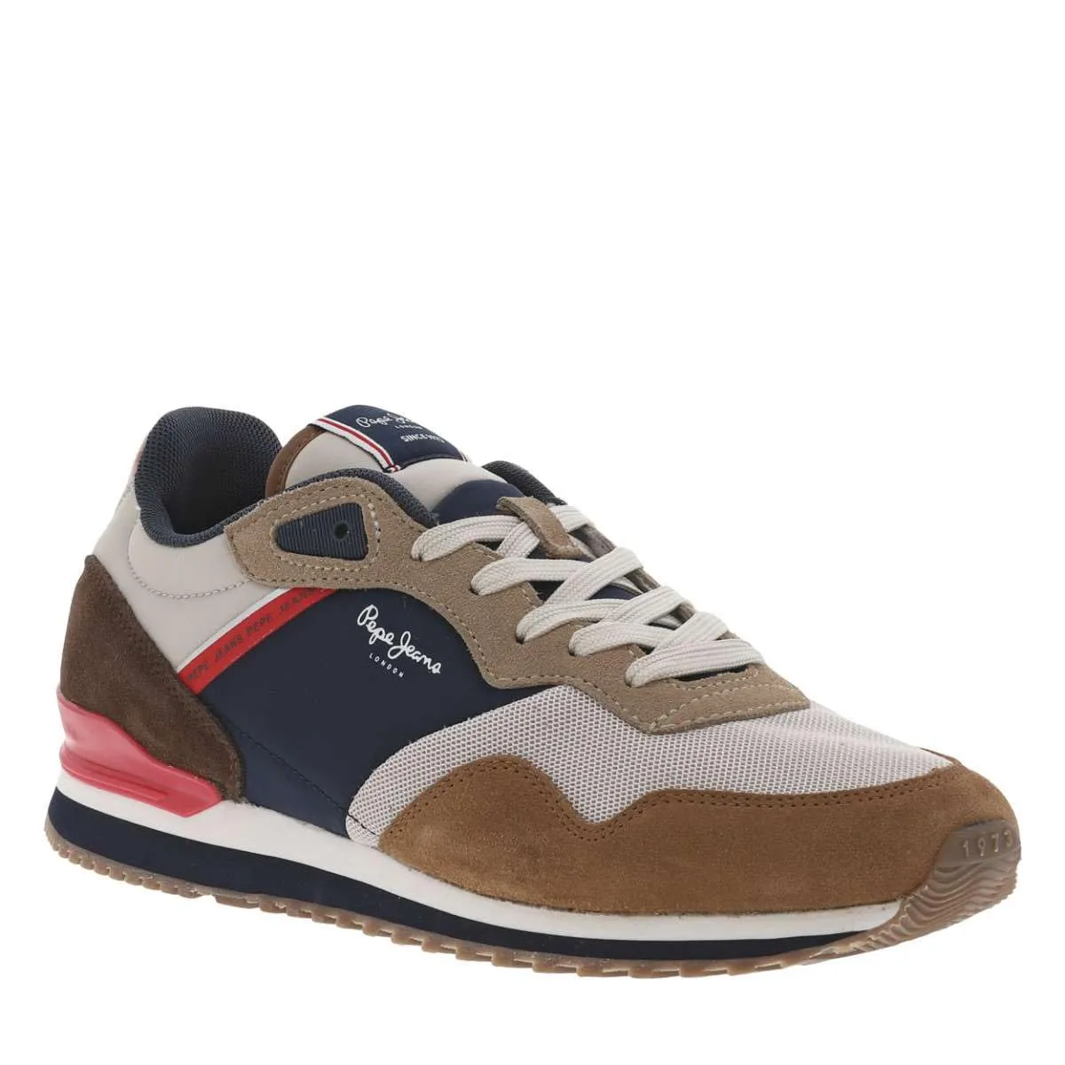 Pepe Jeans London Life sneaker uomo pelle marrone tabacco