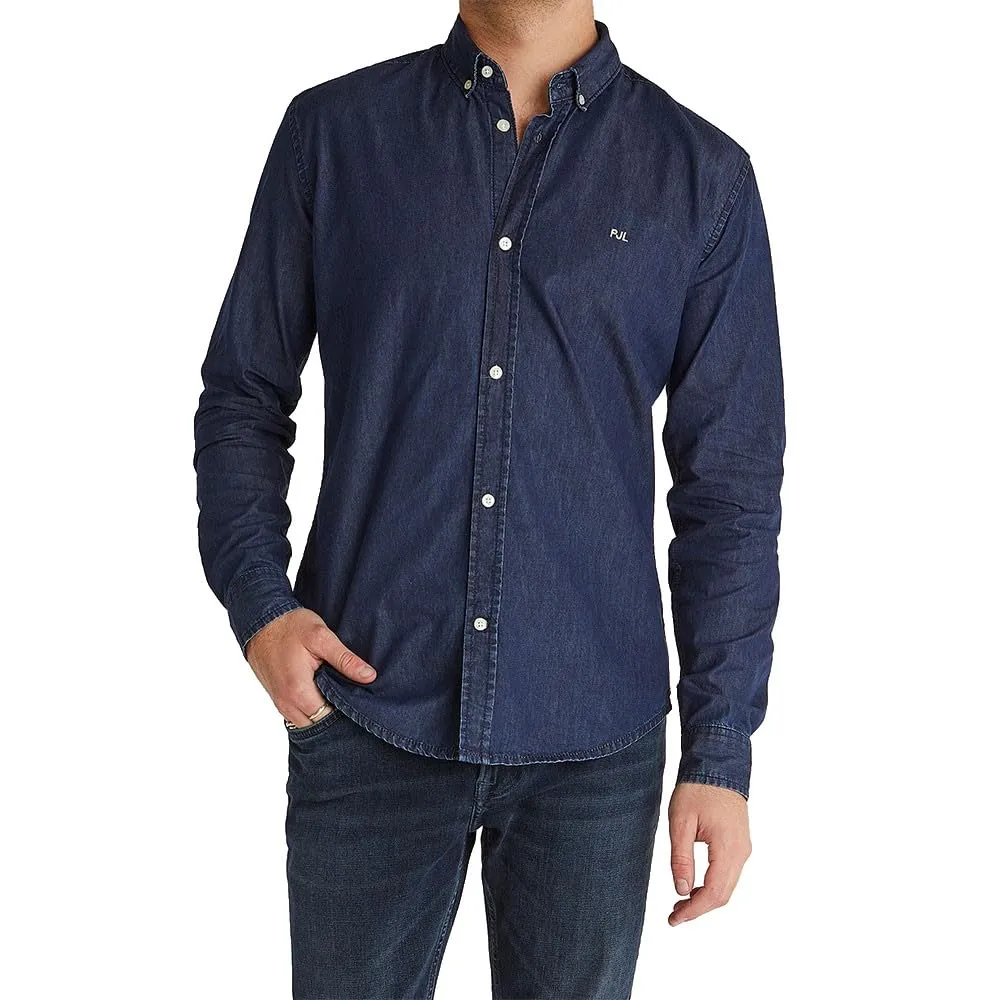 Pepe Jeans Classic Slim Shirt camicia uomo denim scuro