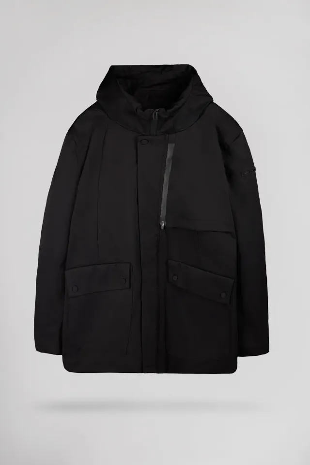 Teddy Smith P-Advard parka nero uomo idrorepellente