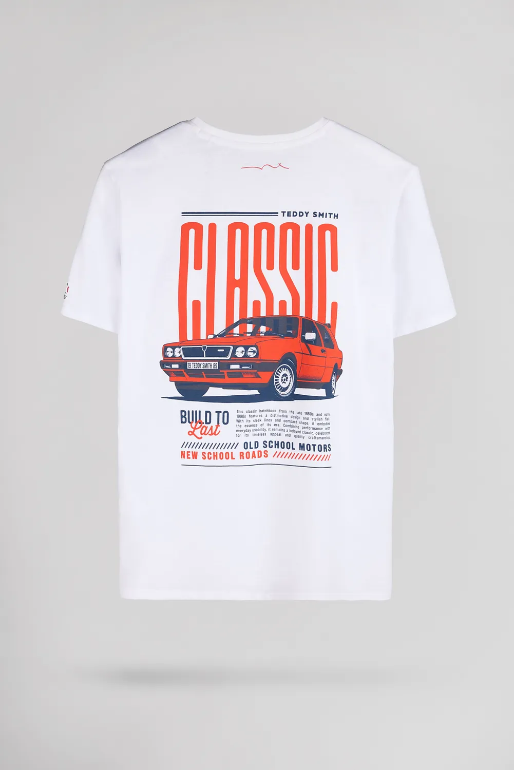 Teddy Smith T-Cars 1 t-shirt uomo bianca racing