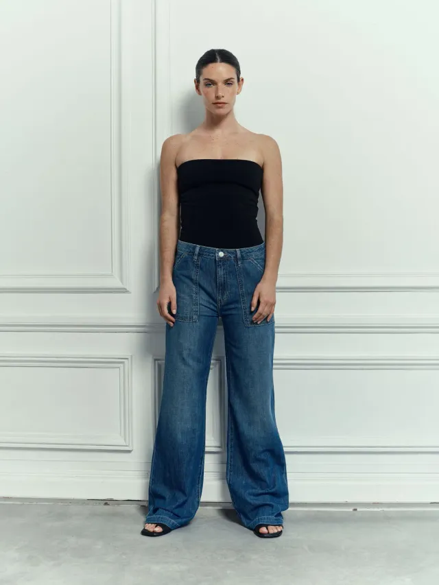 acquaverde Gatsby jeans Worn svasato