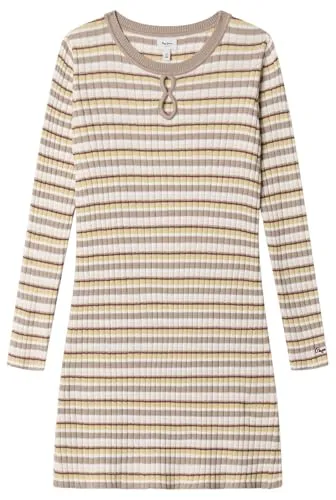 Pepe Jeans Fawn Vestito bambina 10 anni righe cut-out