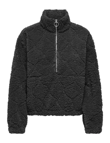 ONLY Onlxena felpa teddy box marrone cioccolato