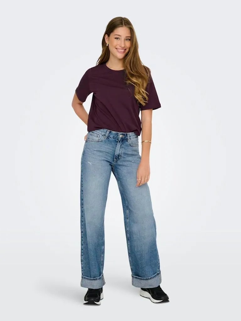 ONLY Onlriri t-shirt donna stampa grafica cotone