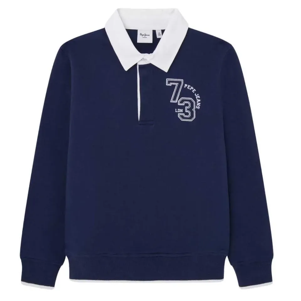 Pepe Jeans Bassilo Felpa Bambino 10 Anni Blu Navy