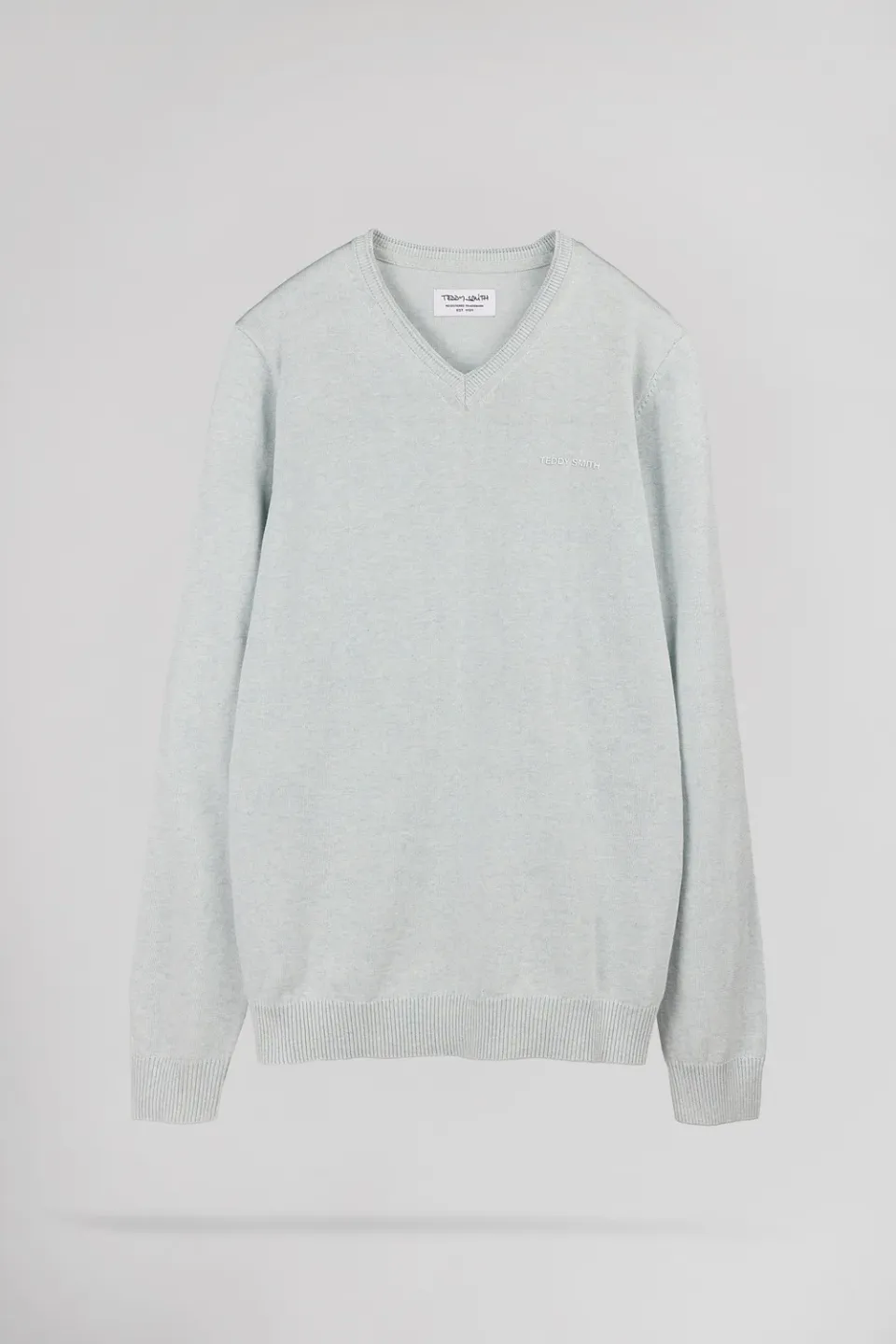 Teddy Smith Pulser 4 maglione scollo V pastel blue