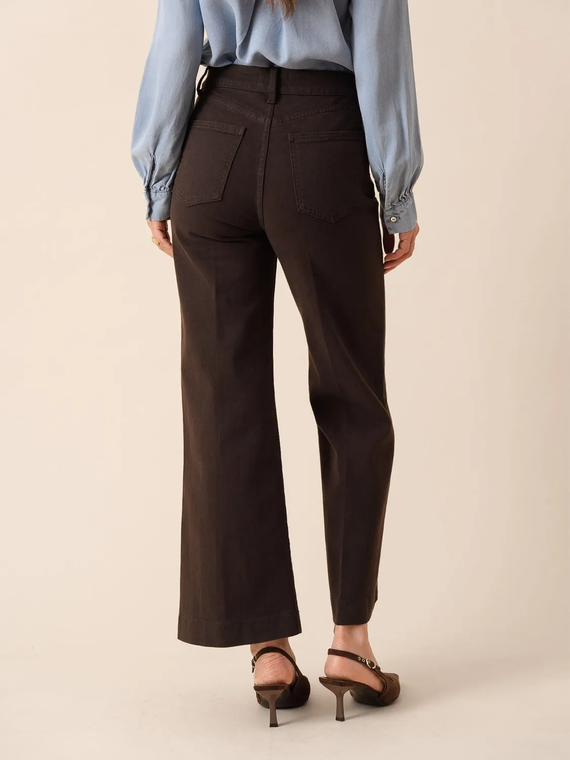 Oraije Vienna jeans wide cioccolato regular 1m60-1m70