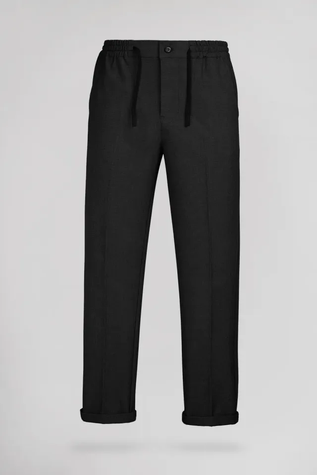 Teddy Smith Pywan 17 Pantalone uomo nero slim elasticizzato