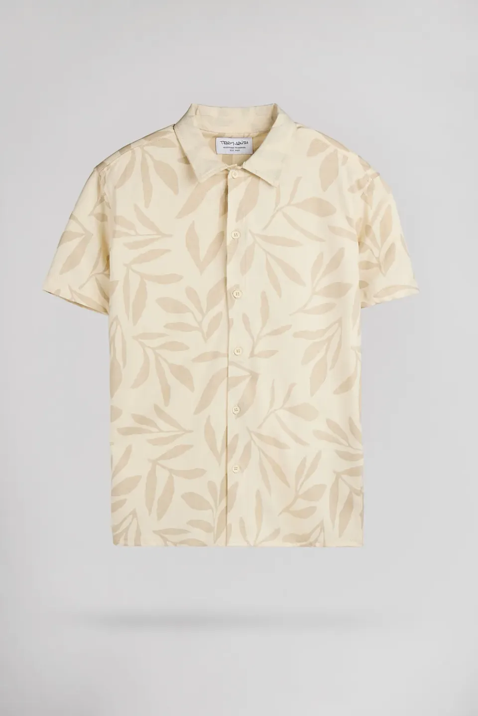 Teddy Smith C-Aresk MC JR camicia floreale crema ragazzo